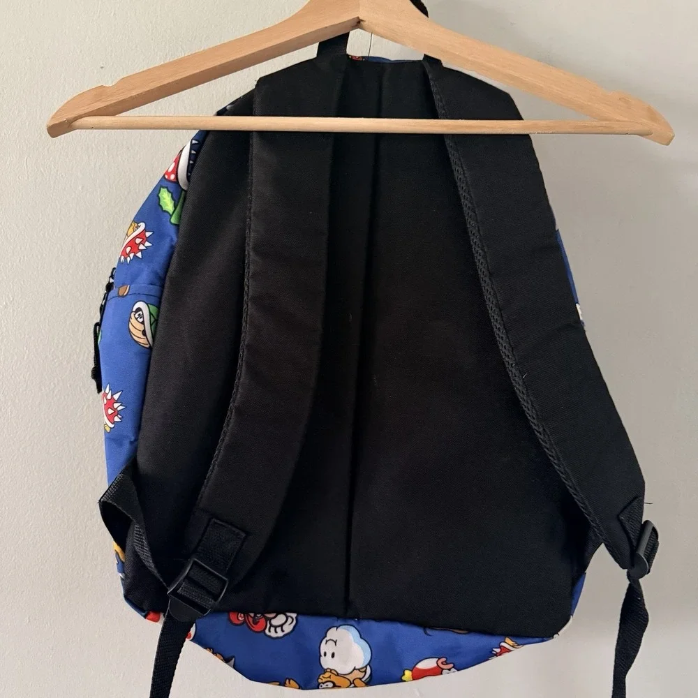 Super Mario Bros Backpack Kids Nintendo Game Blue